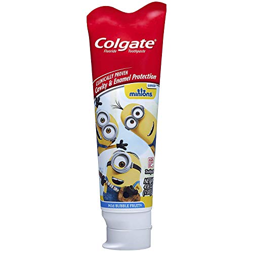 Colgate Minions Kids Toothpaste 4.6oz - Pack of 2, Fun Cartoon Design
