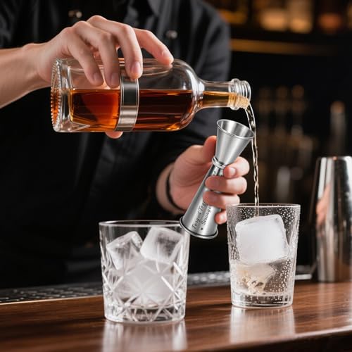 6th Anniversary Engraved Jigger | Iron Gifts for Him & Her