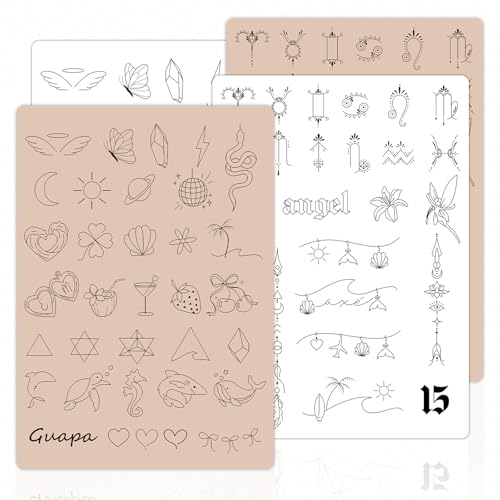 Guapa 1.5mm Tattoo Practice Skin - Double-Sided Silicone Pad, 3 Pack