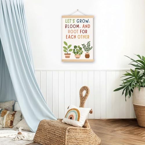 Botanical Mental Health Wall Art Poster with Hanger - 16x24