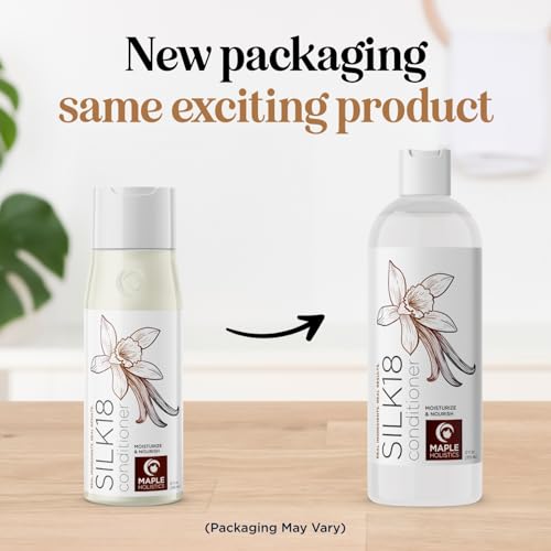 Maple Holistics Silk Protein Conditioner for Damaged & Dry Hair (12 Fl Oz)