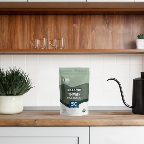 Organic Thyme Leaf Tea Bags - 50 Count from J Mac Botanicals