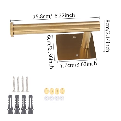 OCIOLI No Drill Curtain Holdbacks - 2 Pack Gold Metal Tiebacks