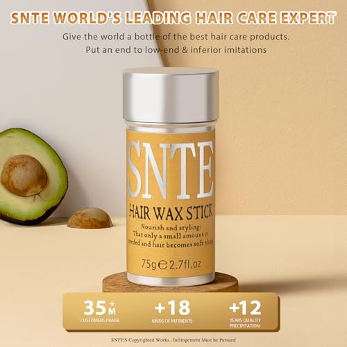 Samnyte Hair Wax Stick - 2PCS Non-Greasy Styling Cream for Flyaways