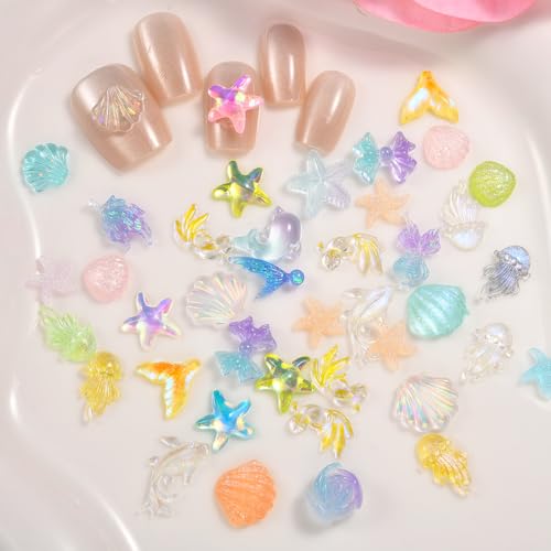 300 Pcs Mini Ocean Resin Animals Set for Crafts & Decor