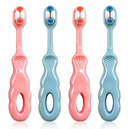 EasyHonor Ultra-Soft Baby Toothbrush 4-Pack for Toddlers 1-3