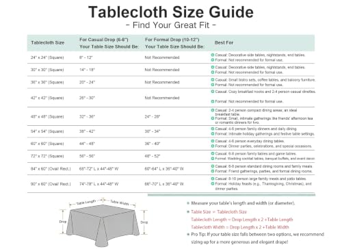 Wolkemer 2 Pack 24x24 Inch Green Square Tablecloths - Washable Polyester