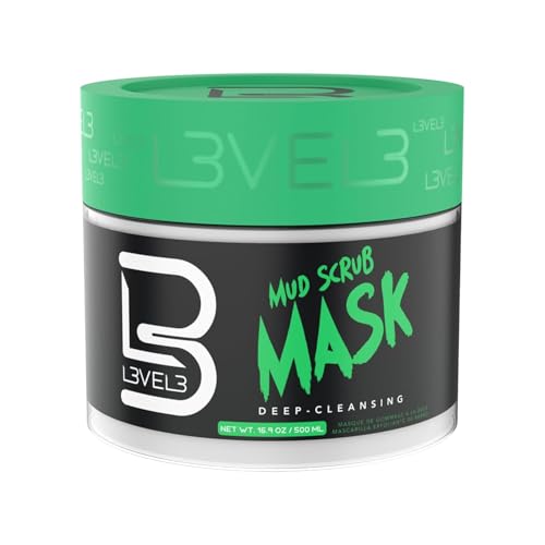 L3 Mud Facial Scrub - Gentle Exfoliating Clay Mask for Acne & Clear Skin
