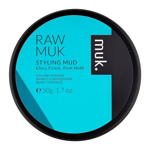MUK Raw Hair Styling Mud - Firm Hold, High Gloss, 1.8 oz Mango