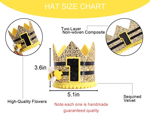 Bumblebee Birthday Hat for 1st Birthday - Sweet Party Decor