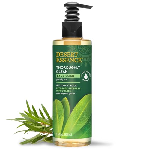 Desert Essence Tea Tree Oil Face Wash for Oily Skin, 8.5 fl oz
