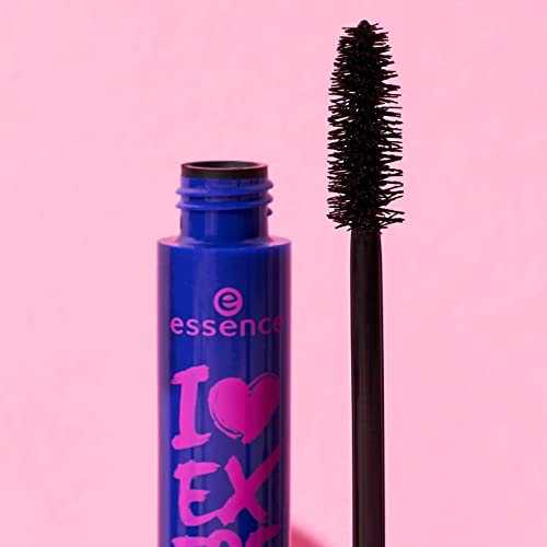 Essence I Love Extreme Volume Mascara + Volume Booster Lash Primer Bundle Waterproof