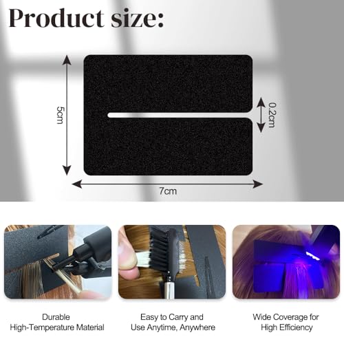 GlamorDove Hair Extension Heat Shield Guards - Anti-UV Scalp Protector