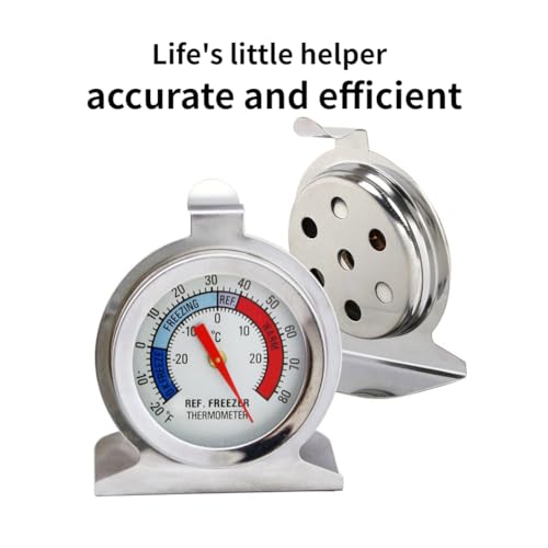 MIANLU 5-Pack Refrigerator Thermometer with Large Dial - Accurate Temperature Monitoring for Fresh Food
