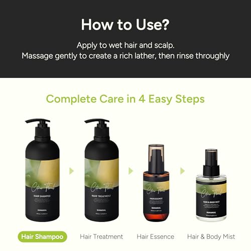 Korean Rosemary Shampoo - Citrus Floral Scent, 16.9 fl oz
