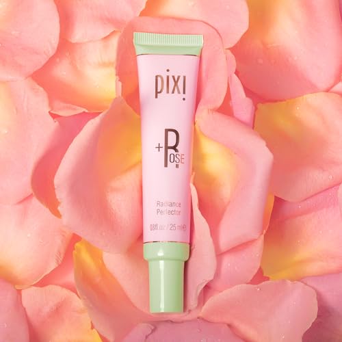 Pixi Rose Radiance Primer - Brightening & Blurring Skin Perfector with Rose Water & Hyaluronic Acid, 0.8 fl oz