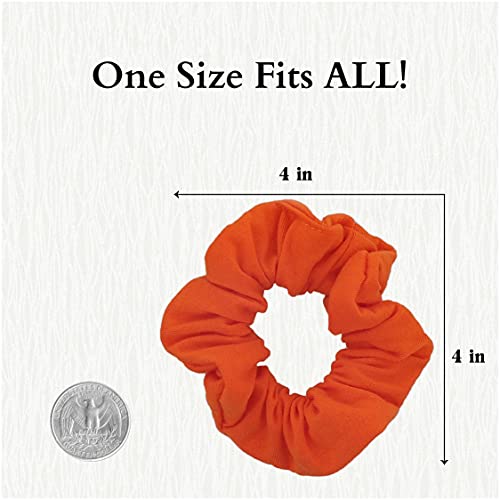 Motique Accessories 9-Pack Jersey Cotton Hair Scrunchies - Bright Colors