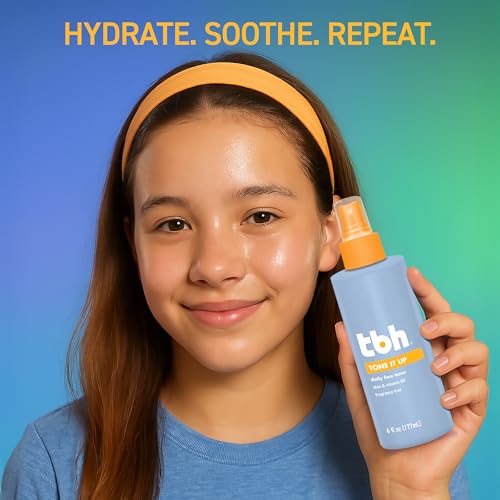TBH Kids Hydrating Face Toner with Aloe & Hyaluronic Acid – Gentle, Alcohol-Free for Sensitive Skin – 6 oz – Face Toner for Girls & Boys