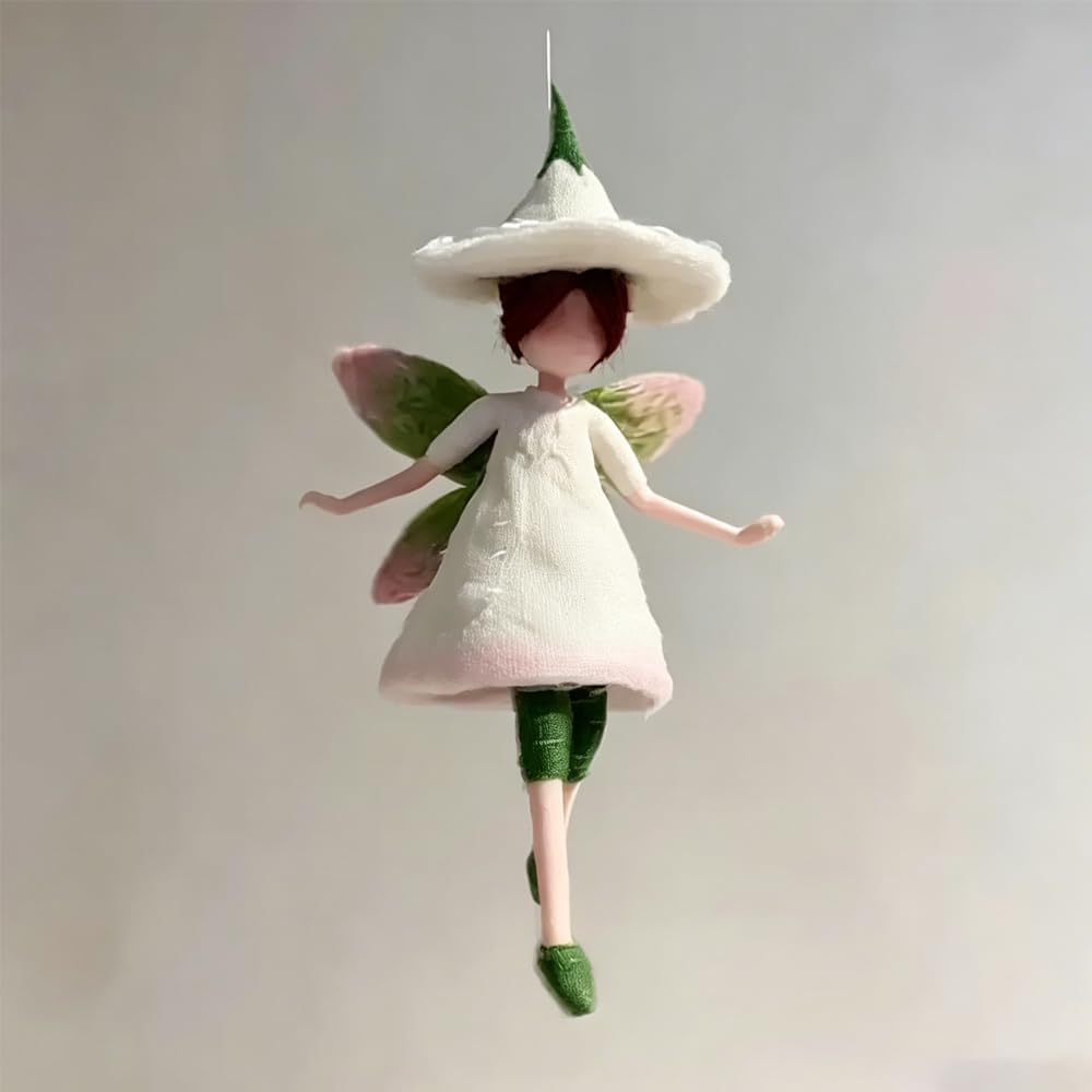 DIY Fairy Art Kit - Handmade Wool Sheep Felt Needle Felting for Holiday Ornaments | Family Decor & Wedding Gifts