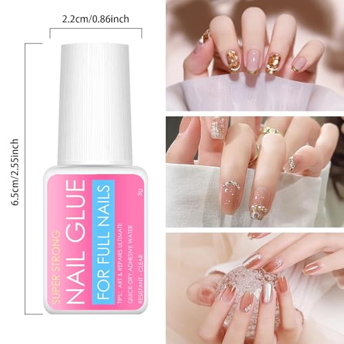 Professional Nail Glue for Press-On Nails - Long-Lasting Adhesive
