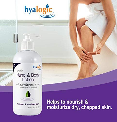 Hyalogic HA Hand & Body Lotion - Hydrating Moisturizer, 10 oz