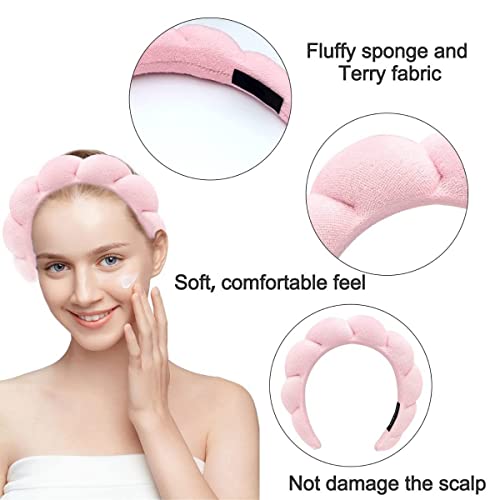 Women's Spa Headband Black - Absorbent Makeup & Face Washing Headband