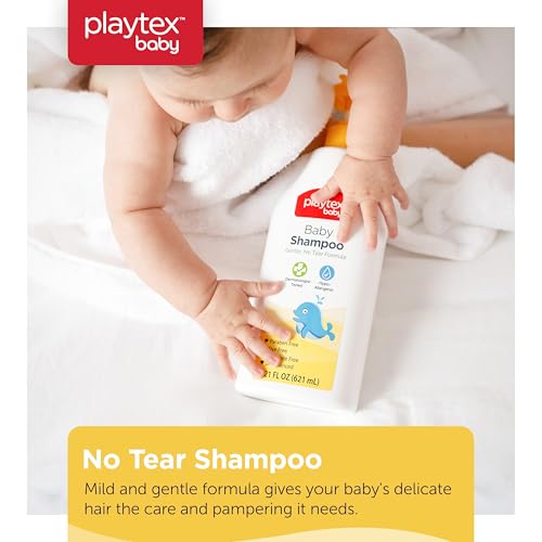 Playtex Baby Shampoo, Tear-Free & Hypoallergenic, 21 oz Bottles (3-Pack)