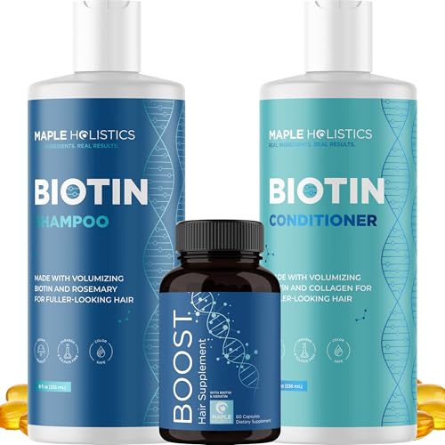 Biotin Hair Growth Treatment Set - 16 Fl Oz Shampoo & Conditioner