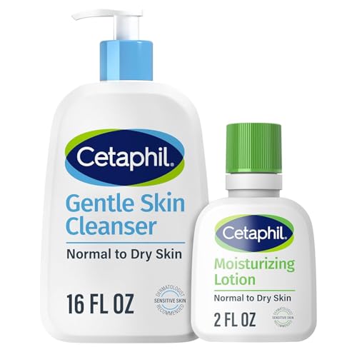 Cetaphil Gentle Skin Cleanser 16oz & Moisturizing Lotion 2oz Travel Set