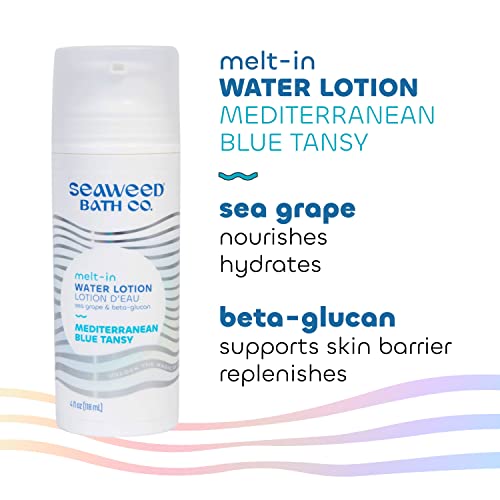 Seaweed Bath Co Melt-In Water Lotion Mediterranean Blue Tansy, 4 oz