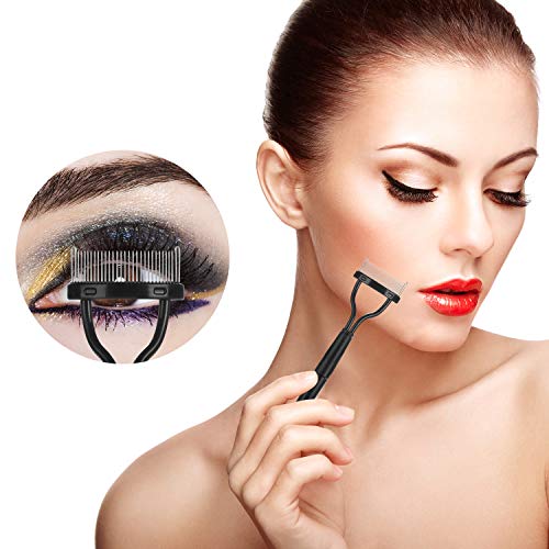 Eyelash Separator Tool Set - 4 Metal Lash Combs for Perfect Lashes