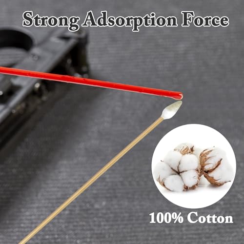 Gun Cleaning Swabs - Dual-Tip Cotton Swabs with Bamboo Handles