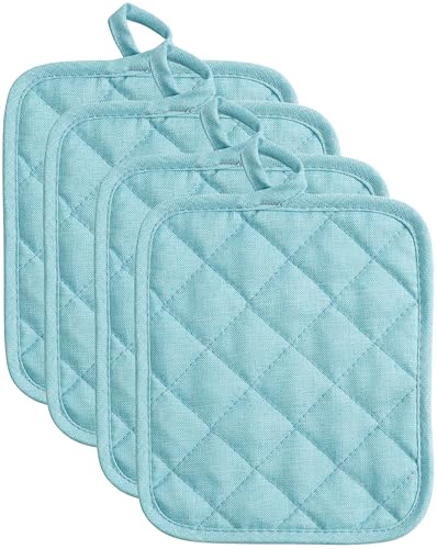 American Linen 8-Pack Heat Resistant Pot Holders - Aqua