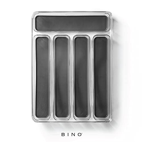 BINO 5-Slot Plastic Silverware Organizer for Kitchen Drawers