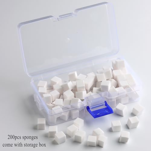 200 Pcs Mini Soft Nail Sponges for Ombre Nail Art Design