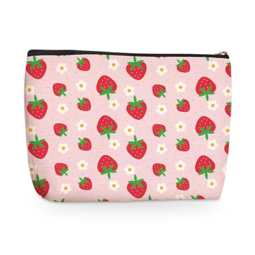 Jealance Strawberry Pattern Waterproof Makeup & Travel Bag - 98