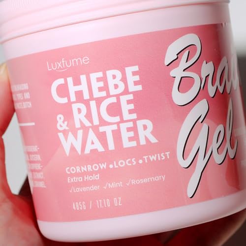 RoseFlower Braid Lock Twist Gel - Extreme Hold Styling Gel for Braids