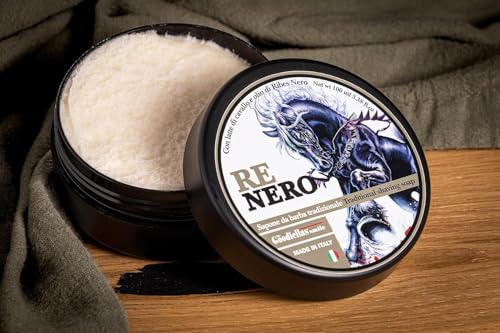 Goodfellas' Smile Nero Shaving Soap - Italian Craftsmanship & Nourishing Formula