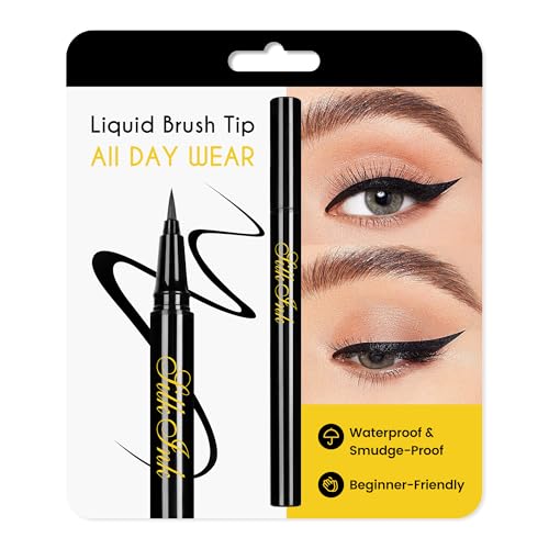 CILIYA YX01 Waterproof Liquid Eyeliner Pen - Black, Vegan, Ultra-Precise, 24H+