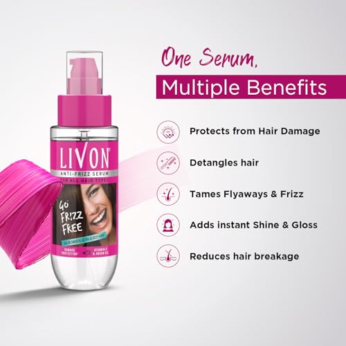 Livon Hair Serum for All Hair Types - Frizz-Free & Shiny
