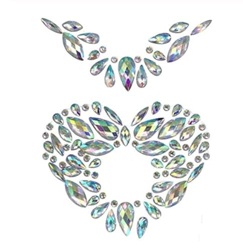 Topz Self-Adhesive Rhinestone Belly Button Stickers for Festivals