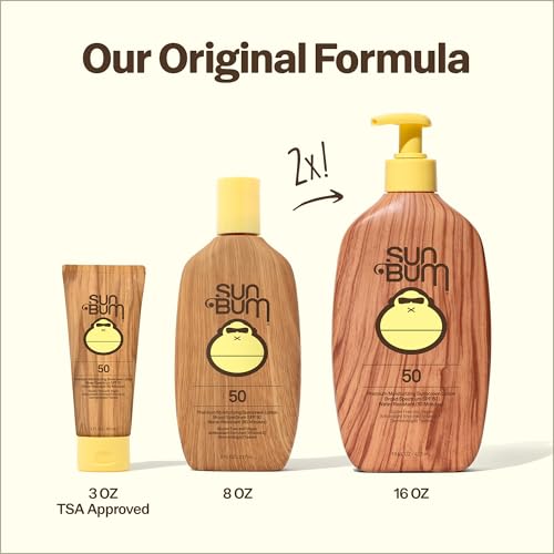 Sun Bum SPF 50 Sunscreen Lotion - Travel Size 3 oz, Moisturizing
