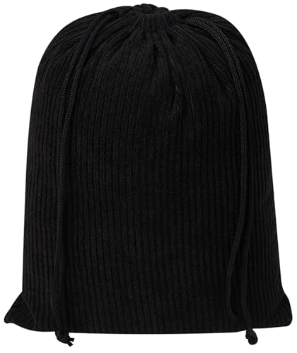 Corduroy Drawstring Bags Set of 5 - Versatile Organizers for Travel & Storage