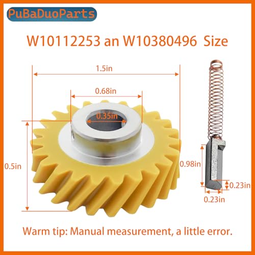 Whirlpool & KitchenAid Stand Mixer Replacement Gear & Brush Kit