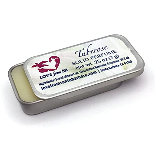 Love from Santa Barbara Compact Tuberose Solid Perfume for Travel & Gifting