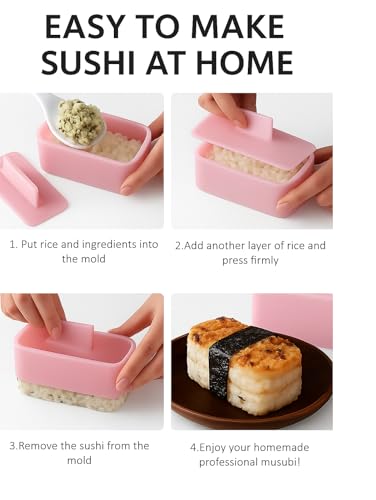 Onigiri Mold Set - 3 Cat Rice Ball Molds & Sushi Press Kit