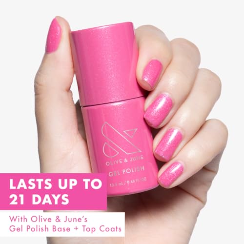 Olive & June Gel Nail Polish - Signet Pink, HEMA-Free & Long-Lasting