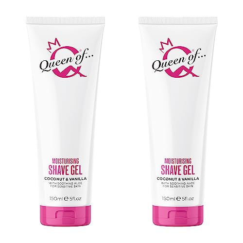 Queen of Ooh La La Women's Shave Gel Duo - Moisturizing, Low Foam, Sensitive Skin Care
