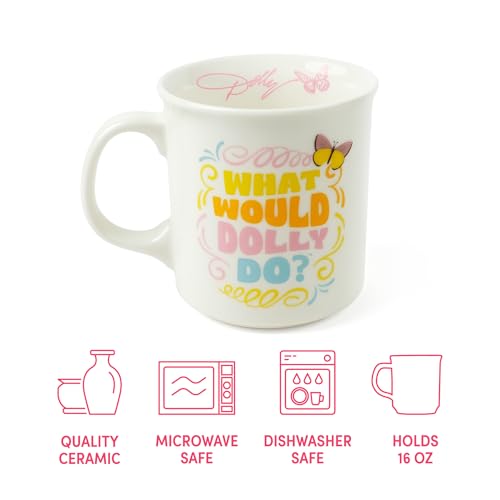 Dolly Parton What Would Dolly Do 16-Oz Ceramic Mug - Microwave Safe