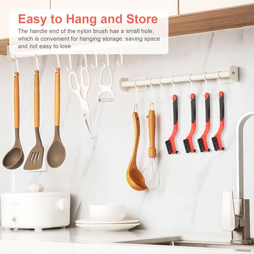 8-Piece Nylon Cleaning Brush Set for Stubborn Dirt Removal